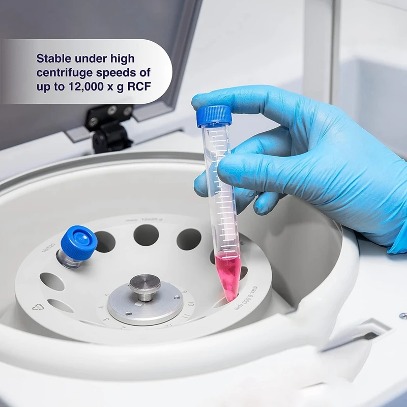 Scientific Conical Centrifuge Tubes 50ML, [50 Pack] Plastic Test Tube With Screw Caps, 50ML Sterile Test Tubes With Lids Durable