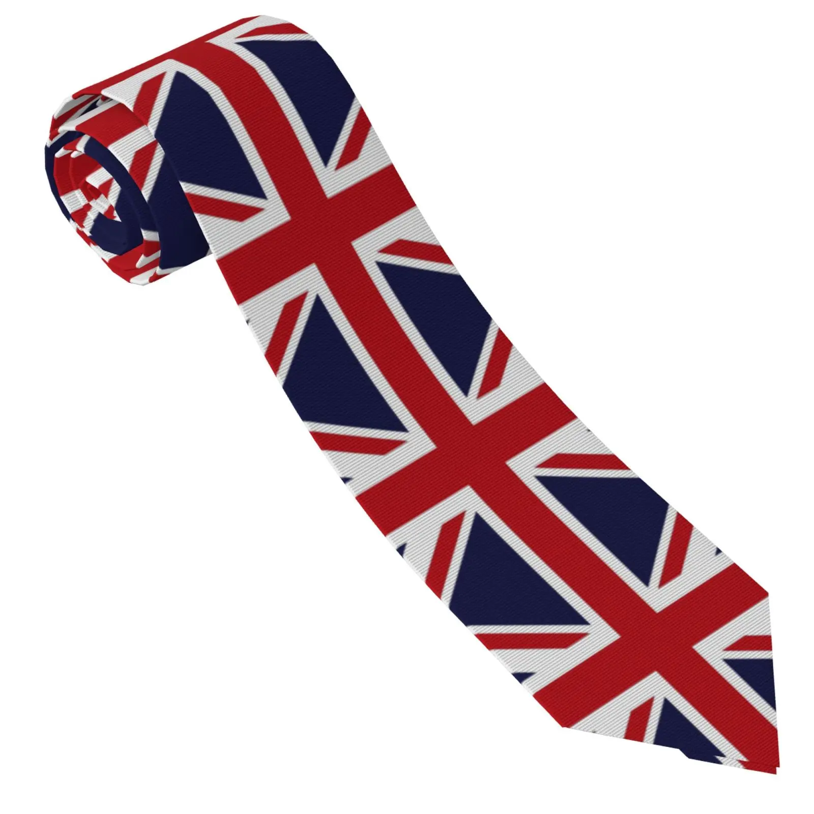 High Quality Funny Linen Tie for Formal British Army Flag Badge Neck Tie Gift Narrow Flower Floral Slim Cravat Wed Party