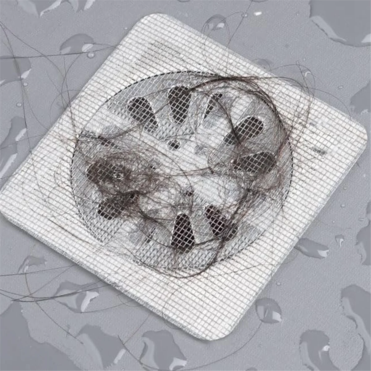 60PCS Disposable Floor Drain Filter Screen, Floor Drain Sticker, Disposable Shower Drain Hair Catcher