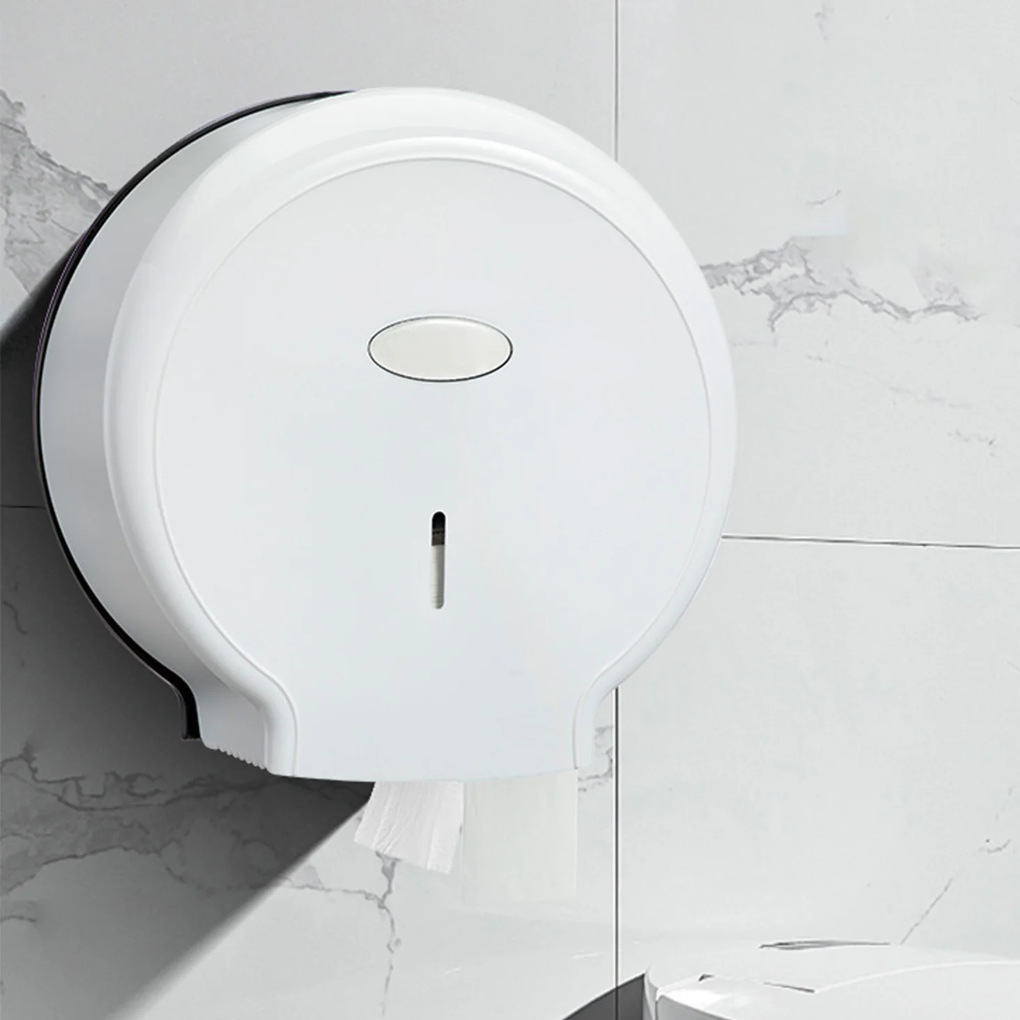 Toilet Paper Holder Box Waterproof Wall Mount Jumbo Paper Roll Dispenser for Single Roll Tissue Punch  Holder Bathroom Accessory