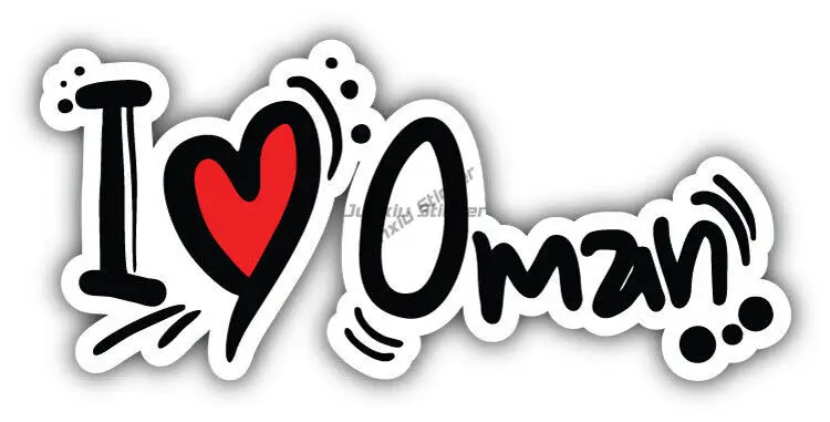 Oman Flag PVC Waterproof Car Sticker Vinyl Waterproof Self-adhesive Car Accessories