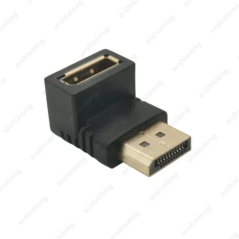 90 degree Angle Displayport 1.2 converter UP down Displayport adapter Left Right angled DP adapter 4k/60Hz 2K/144Hz pass through