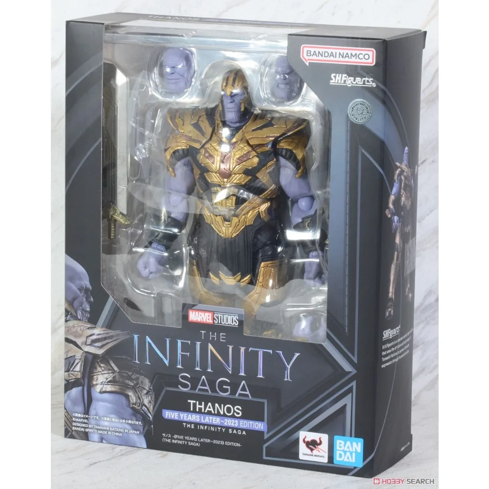 In Stock BANDAI S.H.Figuarts Original Marvel Thanos The Infinity Saga Five Years Later 2023 Edition Anime Action Figure Toy Gift