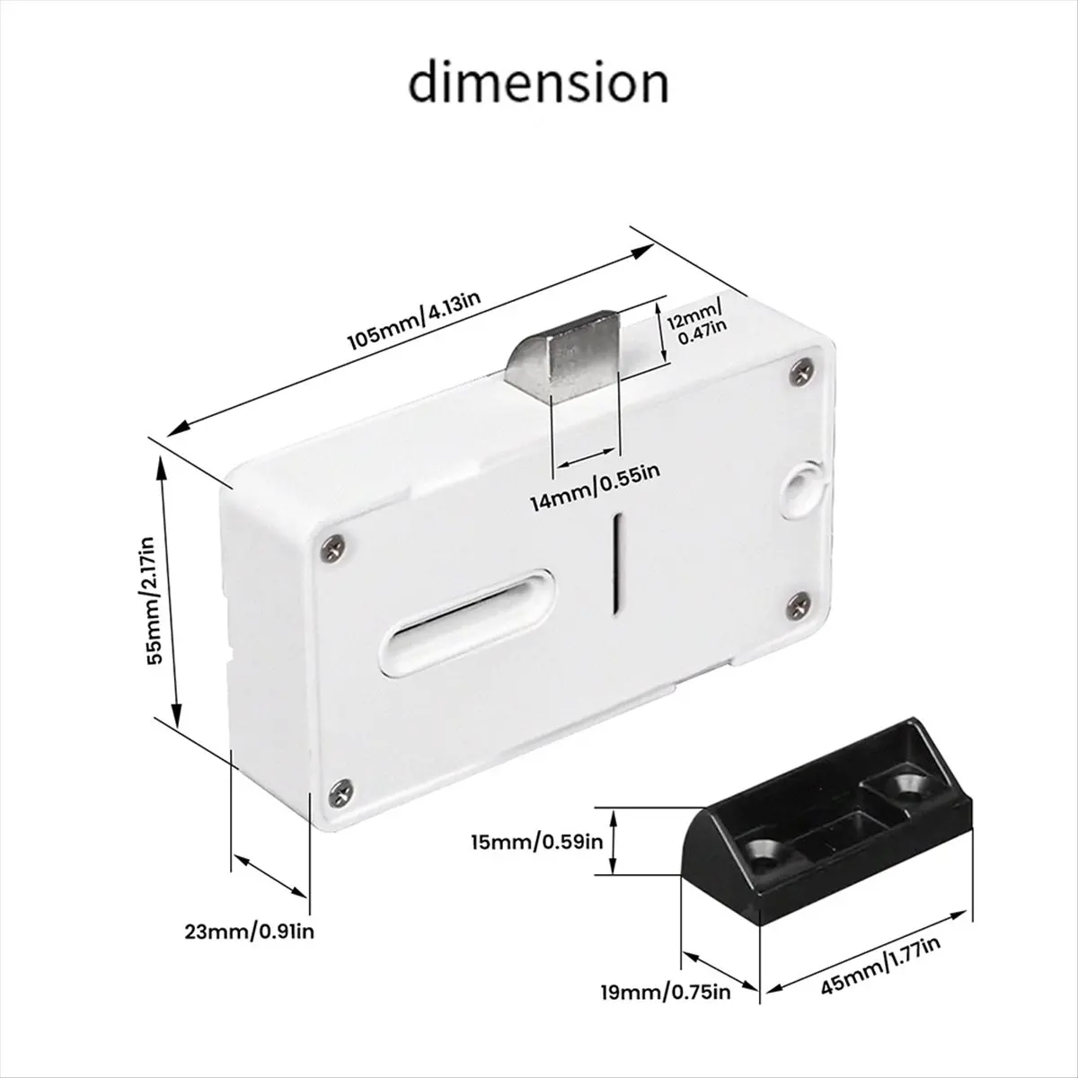 Hot Sale Tuya Bluetooth Cabinet Drawer Lock for Locker Wood Door IC Card Unlock Keyless Monitoring App Remote Control