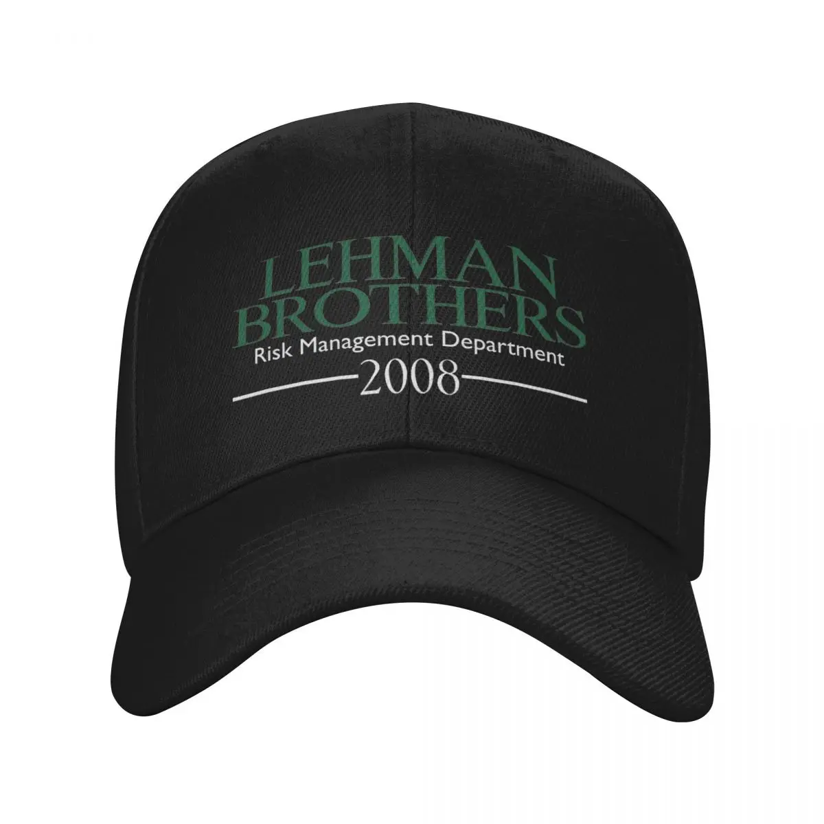 Lehman Brothers Risk Management Department 2008 Golf Hat Merch Classic Snapback Hat For Men Women Golf Headwear