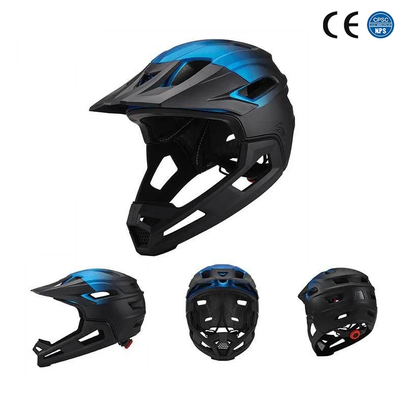 Casco completo per adulti Mountain Bike casco per bici da strada fuoristrada per uomo cappellini di sicurezza per sport all\'aria aperta da