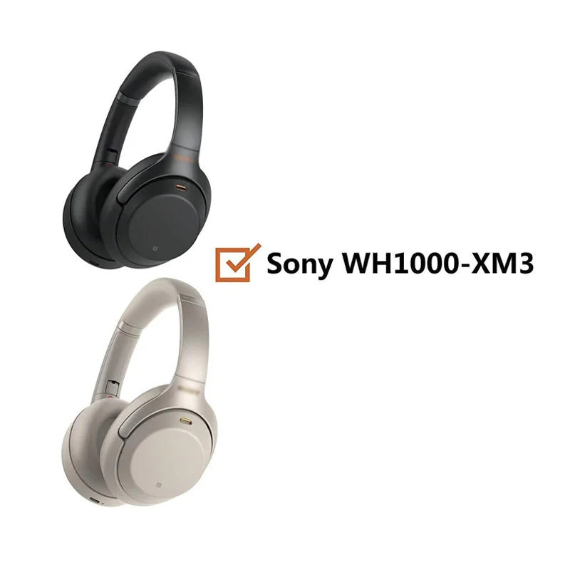 KUTOU-Oreillettes de remplacement pour casque Sony WH-1000XM3 1000XM3 WH1000XM3, cache-oreilles, coussinets d\'oreille, coussins, accessoires, pièces