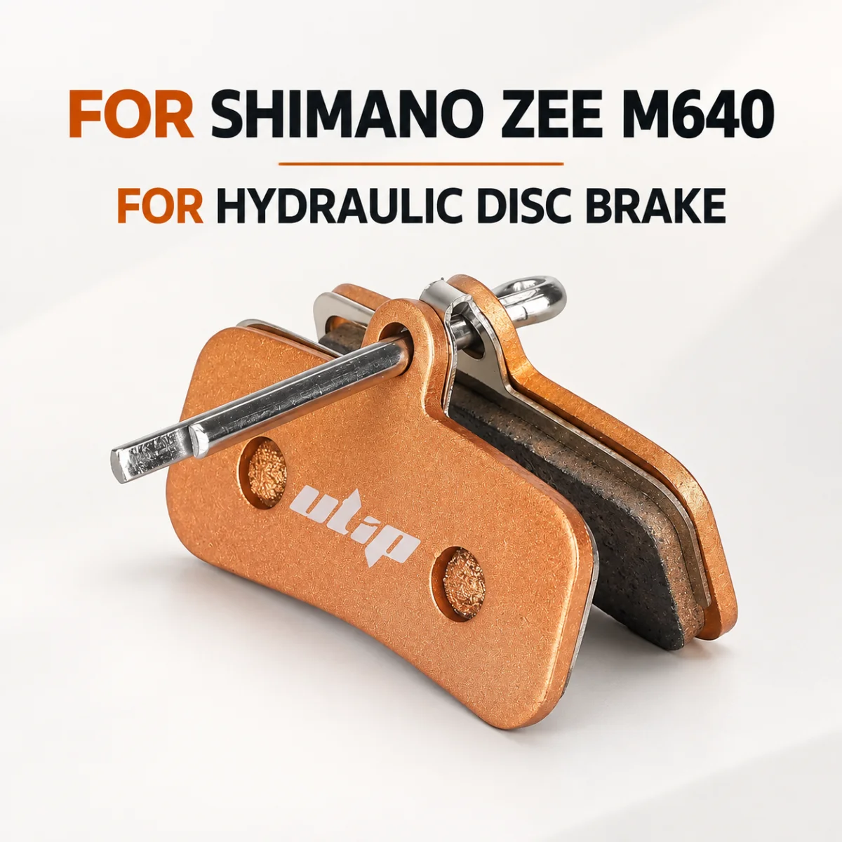 Bronze SHIMANO ZEE M640 Sintered Brake Pads for Scooter Hydraulic Disc Brake Caliper