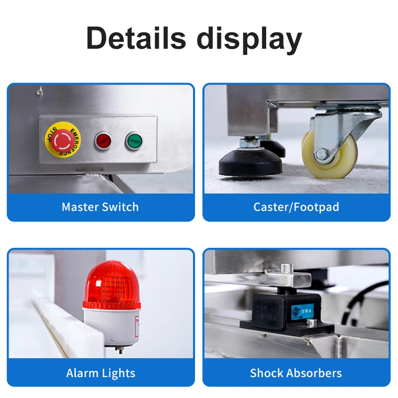High Sensitivity Metal Detector for Food Industry Automatic Conveyor Type Metal Detection Machine for Food Safety Inspection