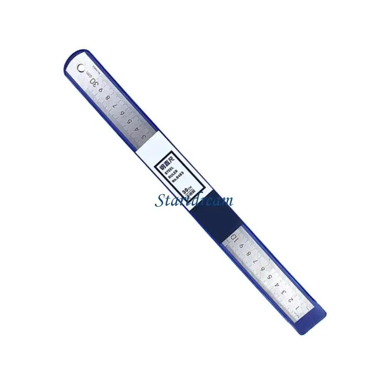Stainless Steel Ruler 15/20/30cm Metal Ruler Measuring Tool Straight Ruler K92C