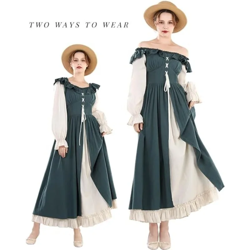 

Renaissance Dresses Women's Medieval Renaissance Long-sleeved Dresses