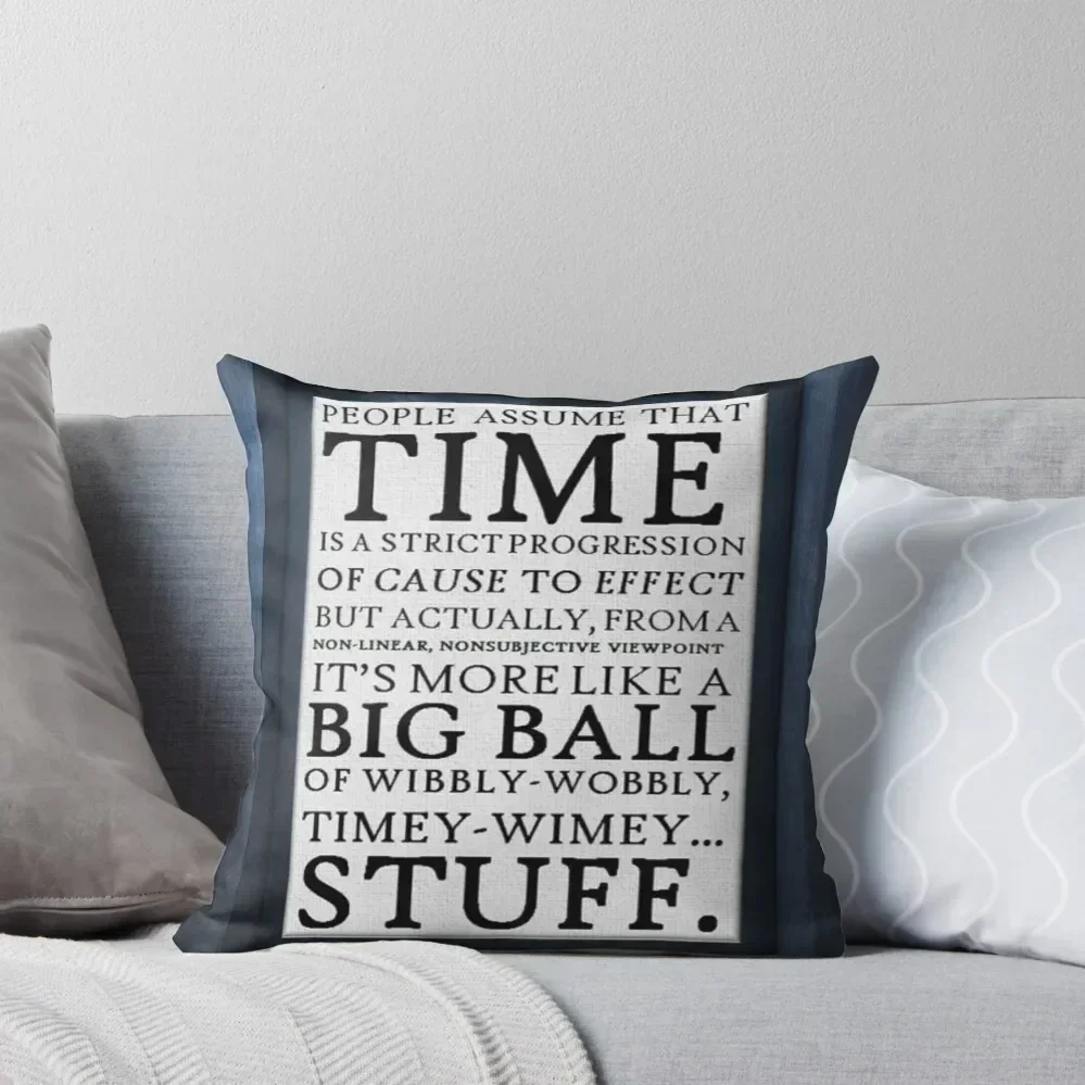 

Wibbly-Wobbly, Timey-Wimey.. Stuff! Throw Pillow Luxury Cushion Cover Pillows Aesthetic Decorative Pillow Covers For Sofa pillow