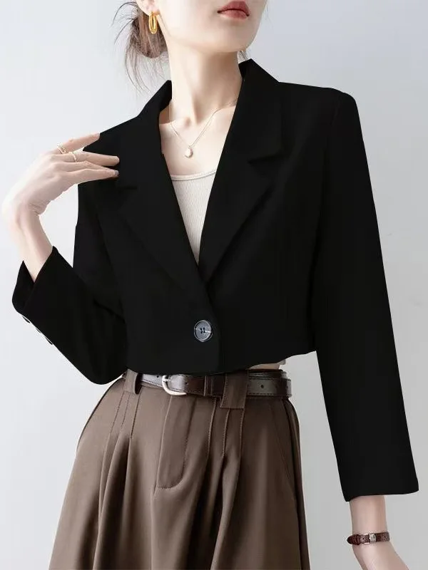 Blazer Jeugdige dameskleding Elegantie Veelzijdig Wit Korte mouwen Europese Amerikaanse stijl Eenvoudig tweed satijn met dubbele rij knopen