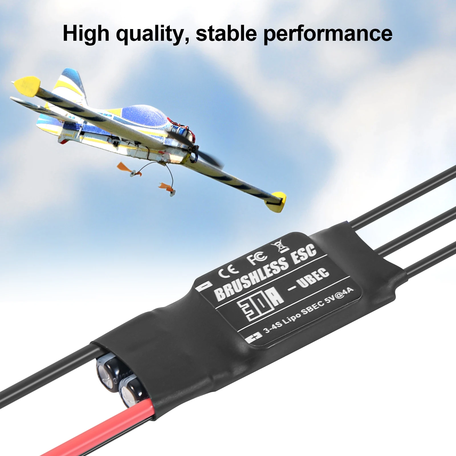 RCDZ-30A 35A Brushless ESC 3-4S LiPo 5V4A BEC With Programming Card Remote/Program Card Programming For High Power RC Cars Model