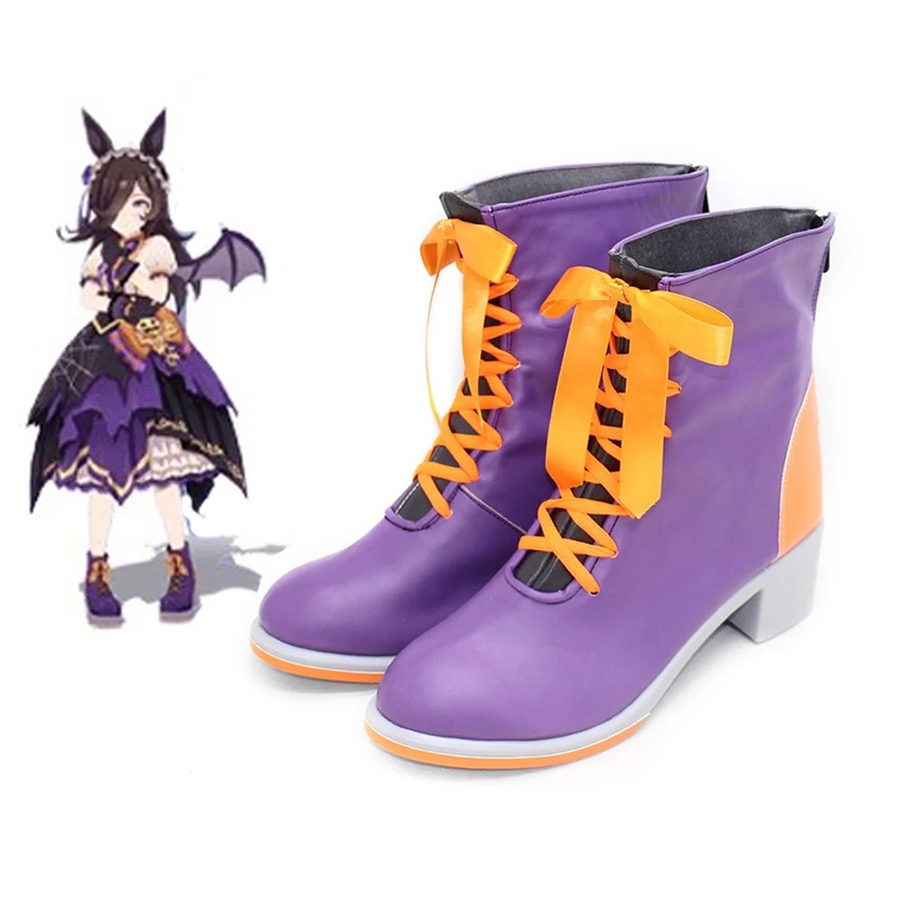

Pretty Derby Umamusume Rice shower Halloween Cosplay Shoes Boots Halloween Christmas Party Role Play Costume Accessories Props