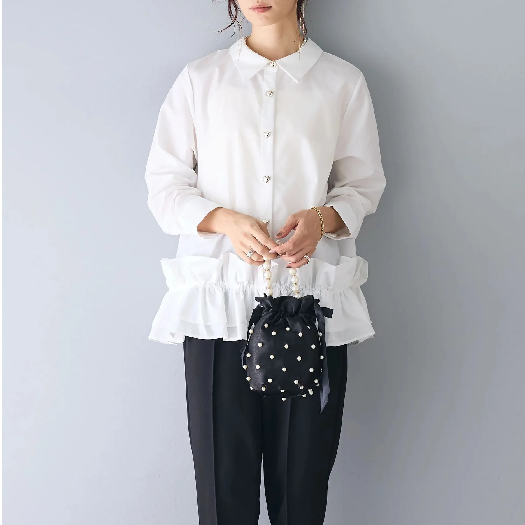 

Шикарная весенняя новинка: женская рубашка с 3D-эффектом под дерево, отложным воротником, пуговицами-сердечками и длинными рукавами в корейском стиле