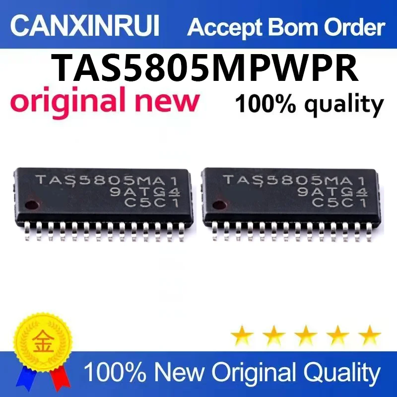 (5pcs-100pcs)Brand new original TAS5805MPWPR HTSSOP-28 23W stereo audio amplifier with processing function