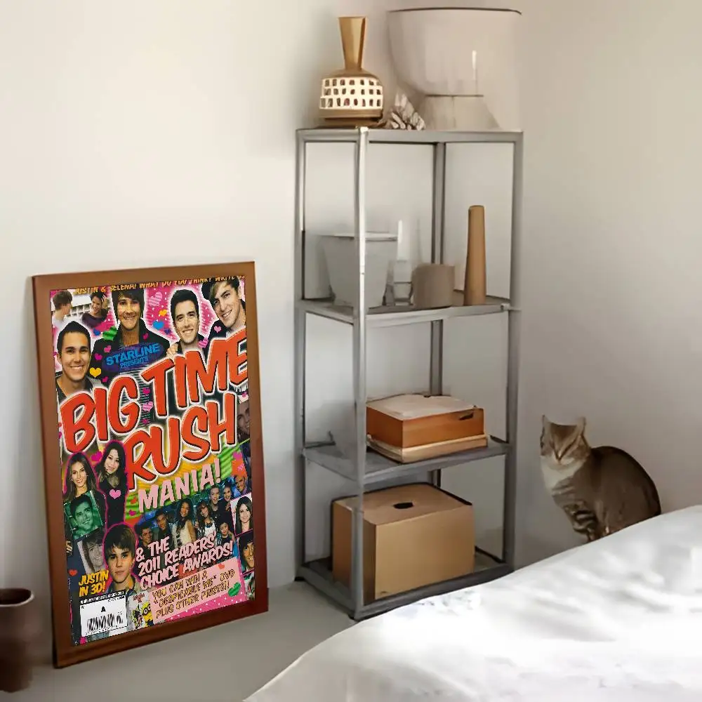 ملصق لوحة ملصق Big Time Rush مع مطبوعات هدية تزيين غرفة النوم وغرفة المعيشة