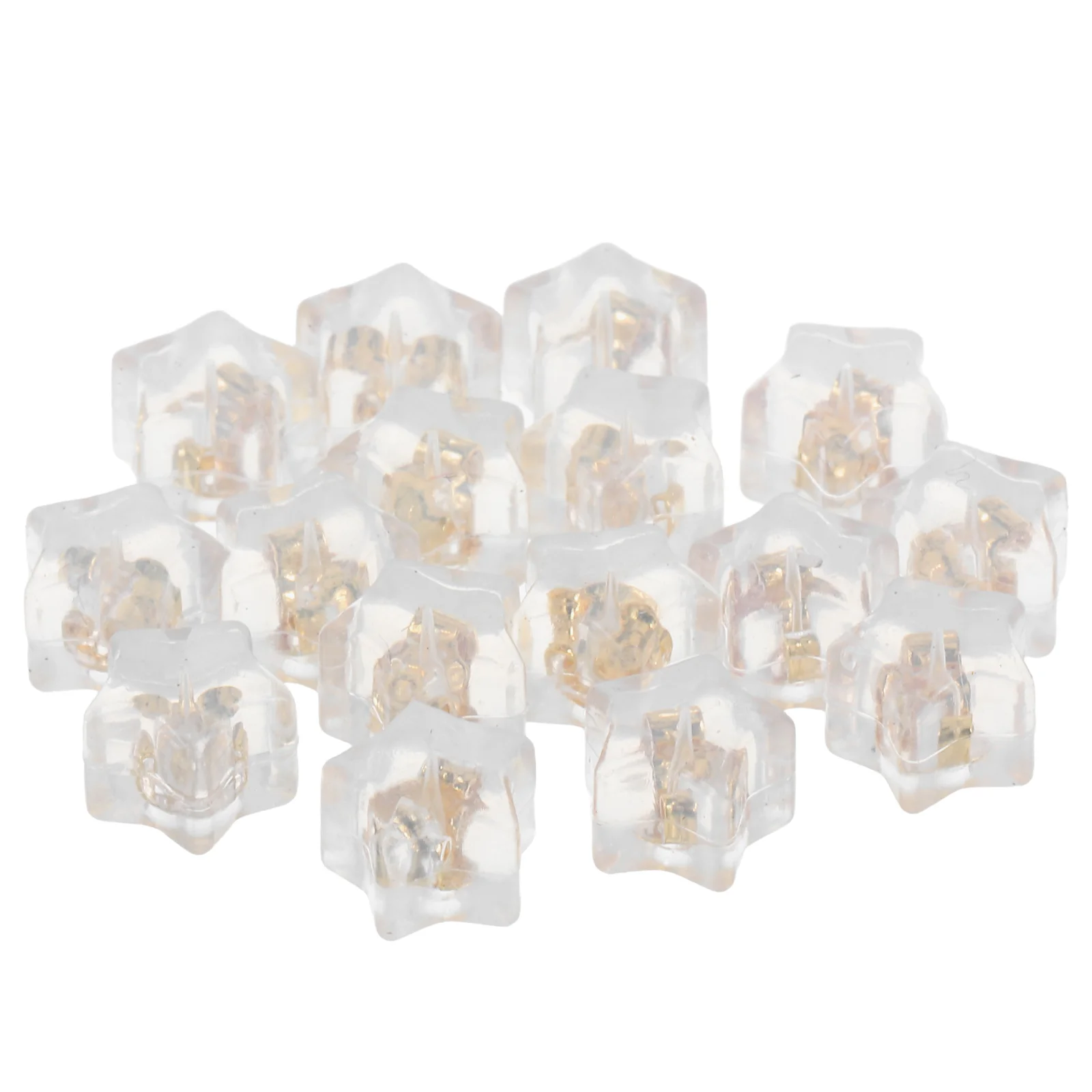 

16Pcs Silicone Earring Backs Star Style Anti-Slip Ear Support Pads Locking Stud Stoppers Replacement Earring Backings