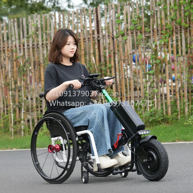 2026 Smart Keyless Unlock Power Handbike For The Disabled People Aluminum Alloy . Drive Head With 12