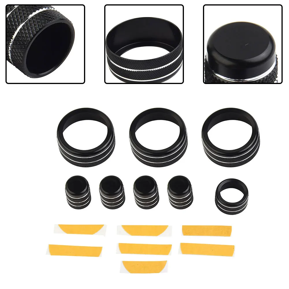 

Easy Installed Black Trim Cover Dashboard Console Knob Black Trim Cover ISO Facility Installation Specifications