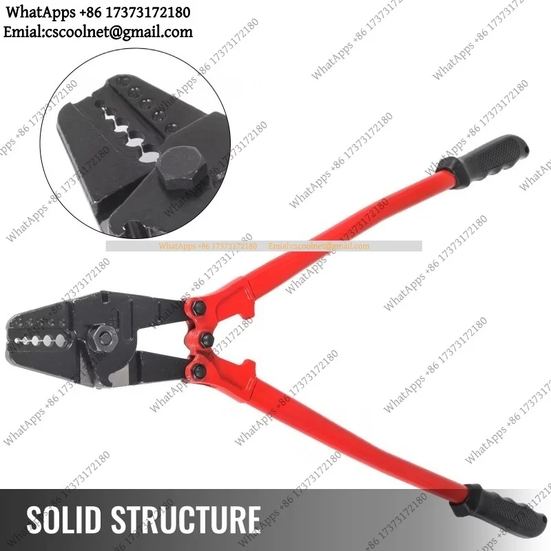 24/30 Inch Wire Rope Swager Crimper Tool Insulated Handle Aluminum Copper Cable Fishing Sleeves Cutter Pliers
