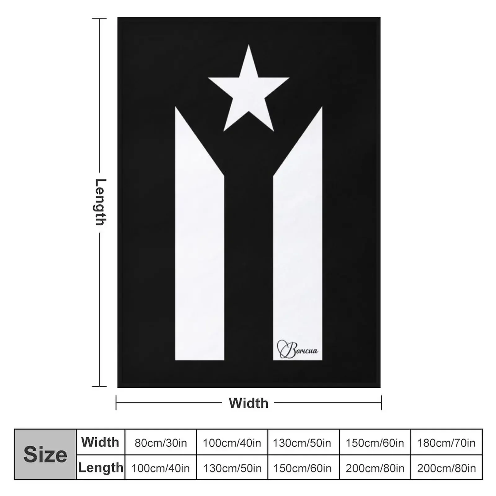 Black Puerto Rican Flag Throw Blanket For Sofa Thin Thermals For Travel Picnic Bed linens Blankets