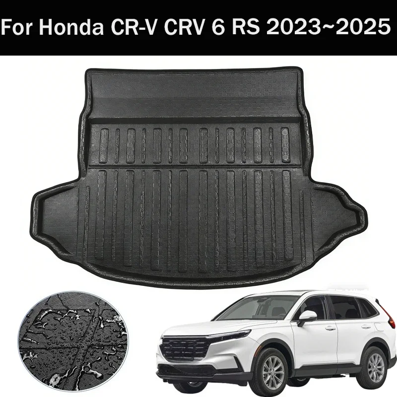Für Honda CR-V CRV 6 RS 2023~2025 2024 Kofferraummatte Kofferraumteppich Kofferraumauskleidung Zubehör Auto-Kofferraummatte