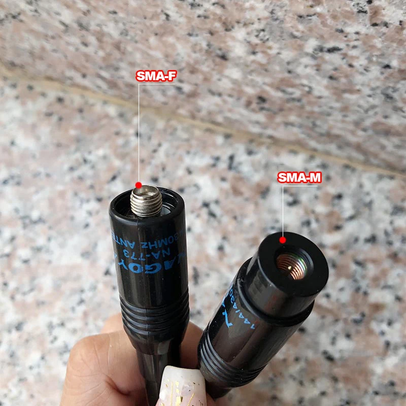 Antena de walkie-talkie NA-773 sma-hembra/macho, varilla escalable de doble banda UV, NA773, antena telescópica de alta ganancia, 11-41CM