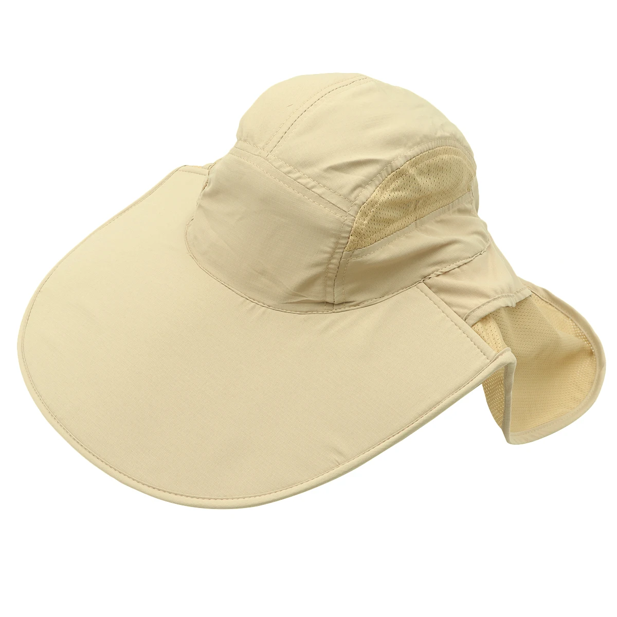 

Cap Sun Protection Fishing Hat Shield Brimmed Summer Outdoor Khaki for
