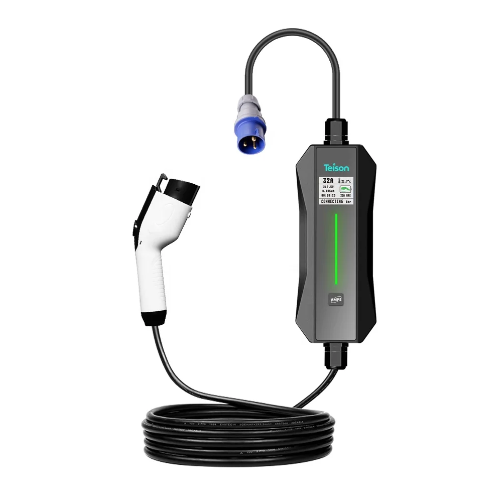 

Teison evse supplier SAE J1772 plug 32A portable ev fast car charger