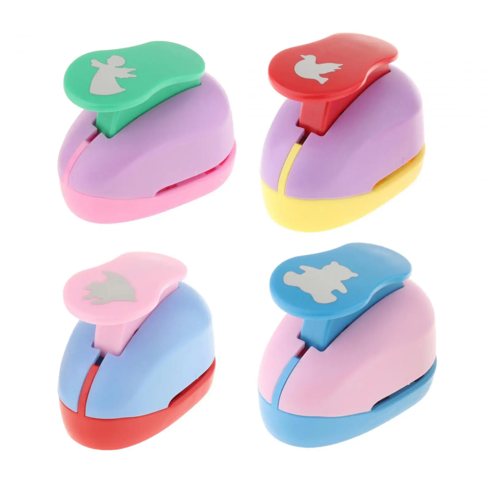 Paper Punch for Kids Bear Embossing Labor Saving Scrapbook Paper Puncher for Office Supplies Art Craft Artwork Home Scrapbooking