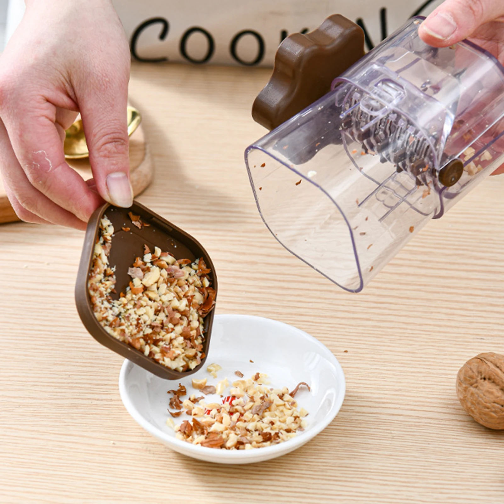 

Nut Crushing Tool Portable Small Grinder For Peanuts Walnuts Dried Fruits Coffee Beans Chocolate Kitchen Manual Crushing Tools