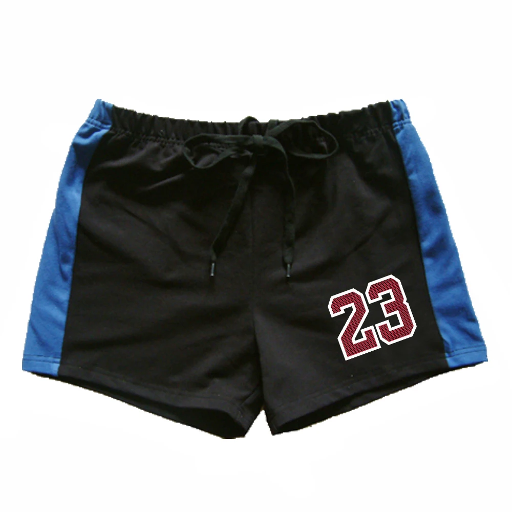 Summer men's retro red digital print sports fitness basketball beach swimsuit casual comfortable refreshing sports shorts