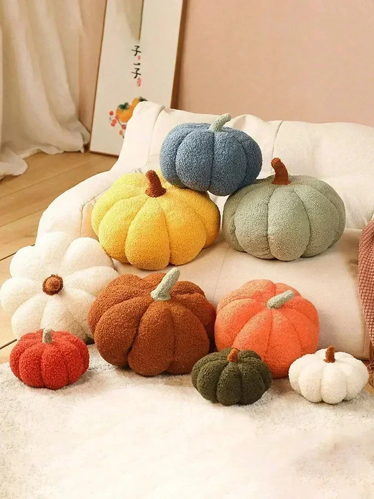 20/28/35cm Hallowen Pumpkin Pillow Sofa Living Room Bedroom Pumpkin Cushion Indoor Plush Toy Home Decor Party Holidays Props