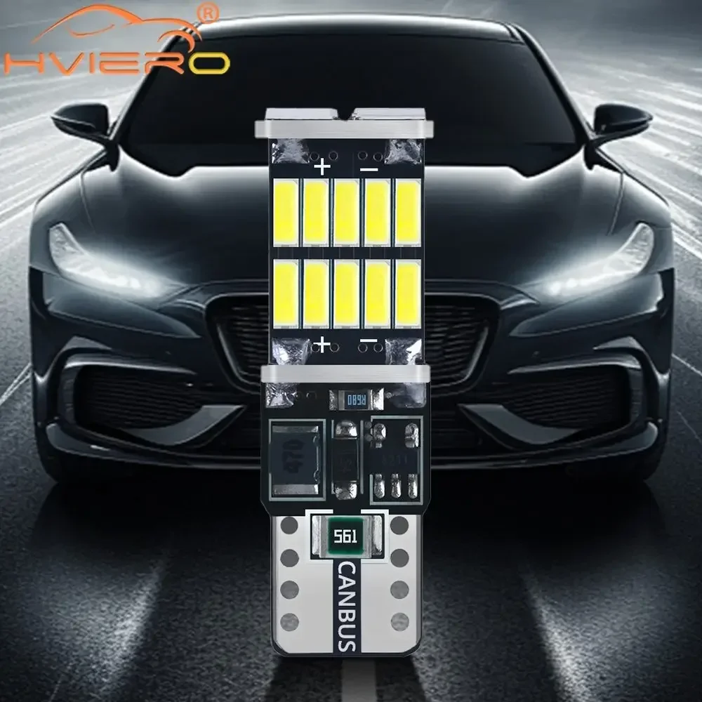 

Car LED White T10 W16W Trunk Lamps 12V CANBUS Reversing Brake Light Parking Turn Signal 4014 26SMD License Plate BackUp Bulb DRL