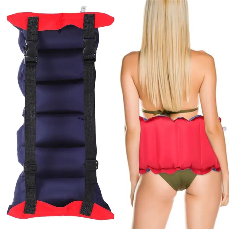 

Inflatable Swim Belt Adjustable Adult Swim Floating Belt Back float with swimming rings Buoyancy Waist Belt Float Belt Training