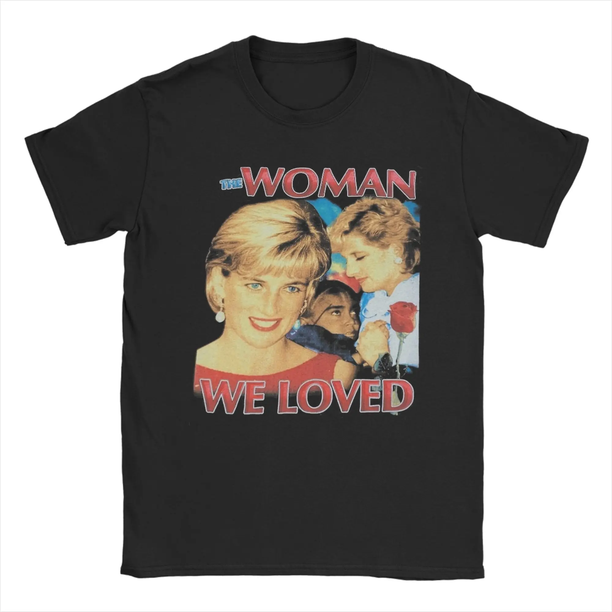 

Men T-Shirt Princess Diana Vintage Vintage 100% Cotton Tee Shirt Short Sleeve T Shirt Round Neck Tops Birthday Gift