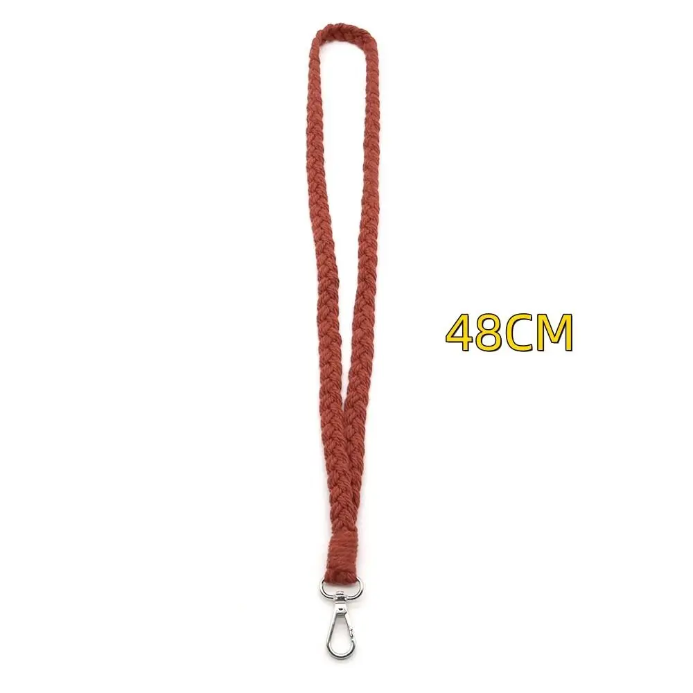 Braided Macrame Teacher Lanyard/ Keychain Boho Chic Braided Macrame Lanyards for Keys or ID Badge Valentine\'s Day Gift Jewelry