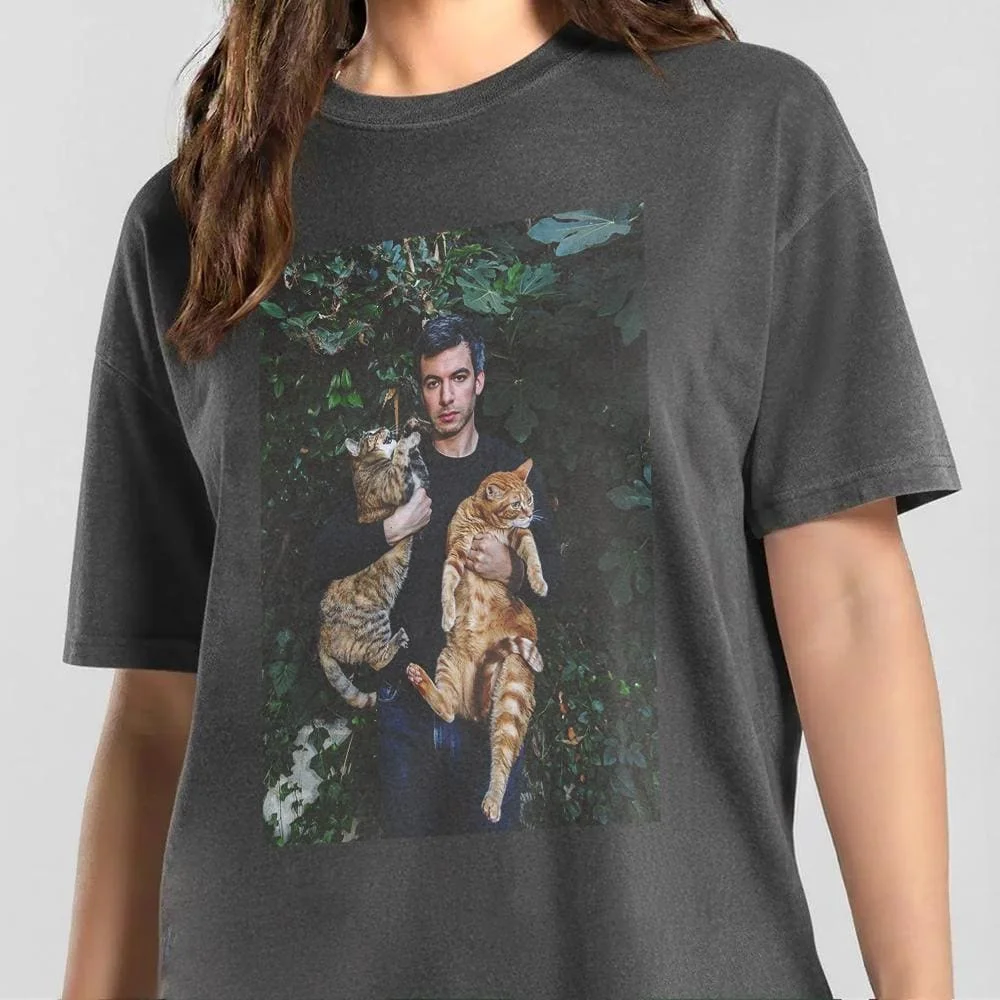Nathan and His Kitties Shirt, Nathan Fielder Tee, Nathan Fielder T-shirt