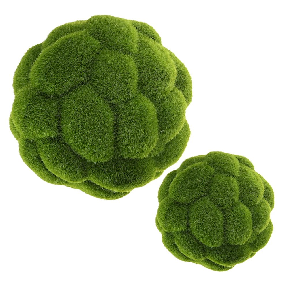 

2pcs Artificial balls Realistic Green Topiary Decorative Filler For Indoor Outdoor Ceiling Hanging Mall Landscape Wedding