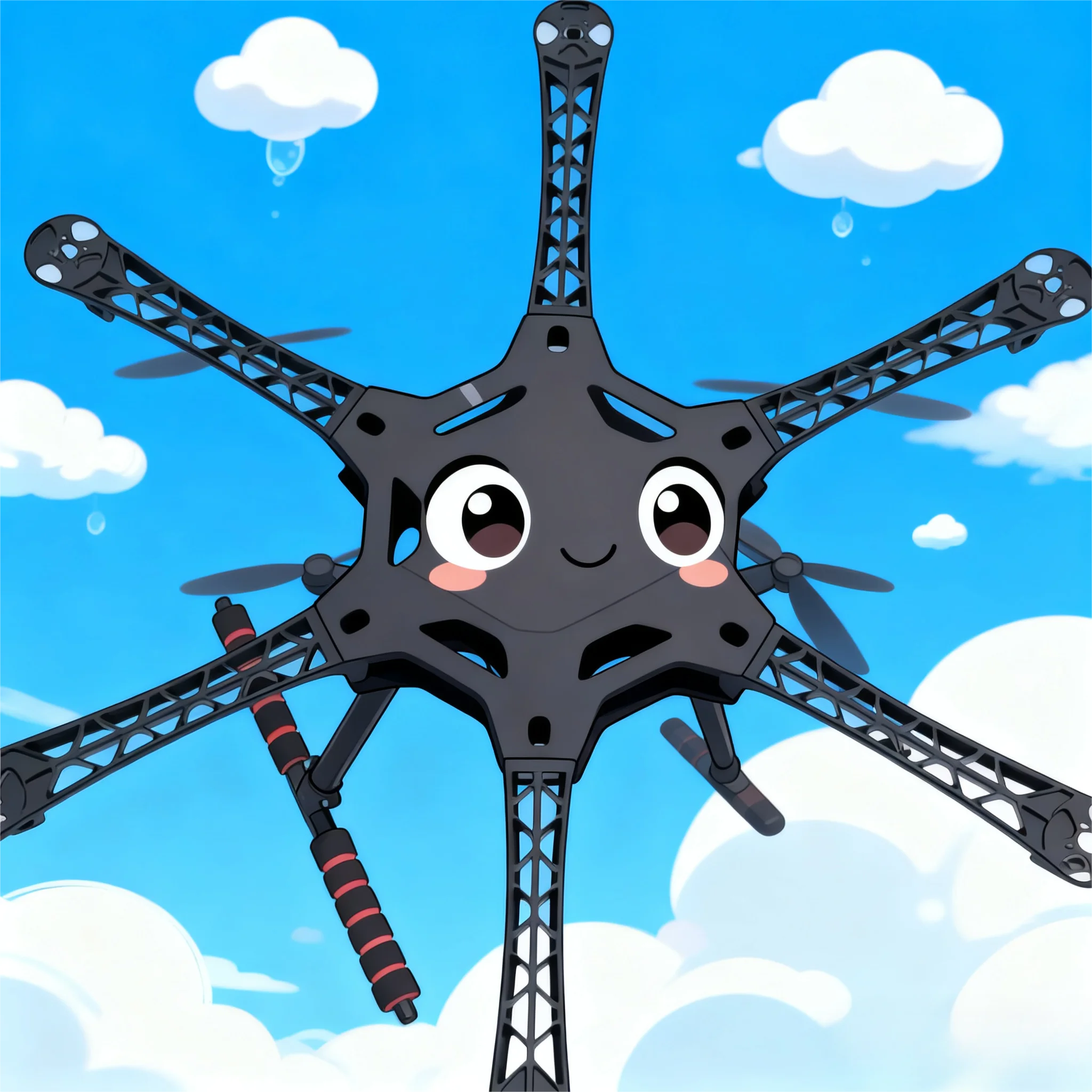 Kit de cadre de Drone Hexacopter S550 RC, train d'atterrissage FPV F550, Kit de mise à niveau de roue de flamme, cadre quadrirotor FPV Quad APM Pixhawk Ardupilot