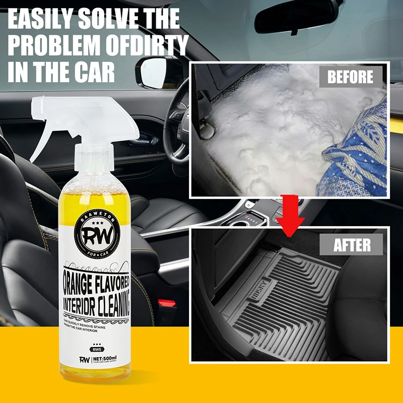Limpiador de espuma multiusos, Kit de limpieza de zapatos para Interior de coche, lavado de casa, sofá de cuero, espuma en aerosol, limpieza de