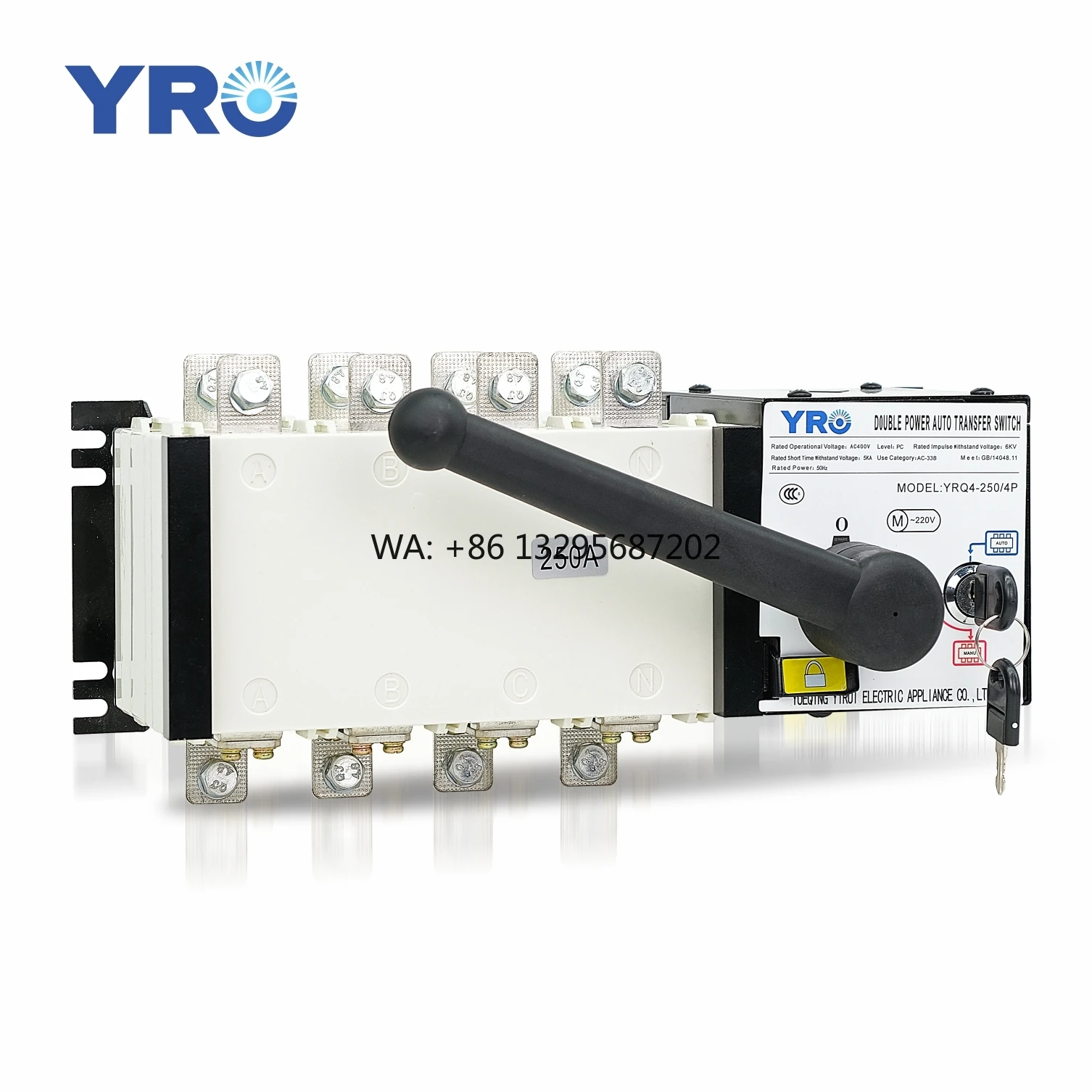 

3 Position 630 Amp Automatic Transfer Switch ATS 200Amp Changeover Switch