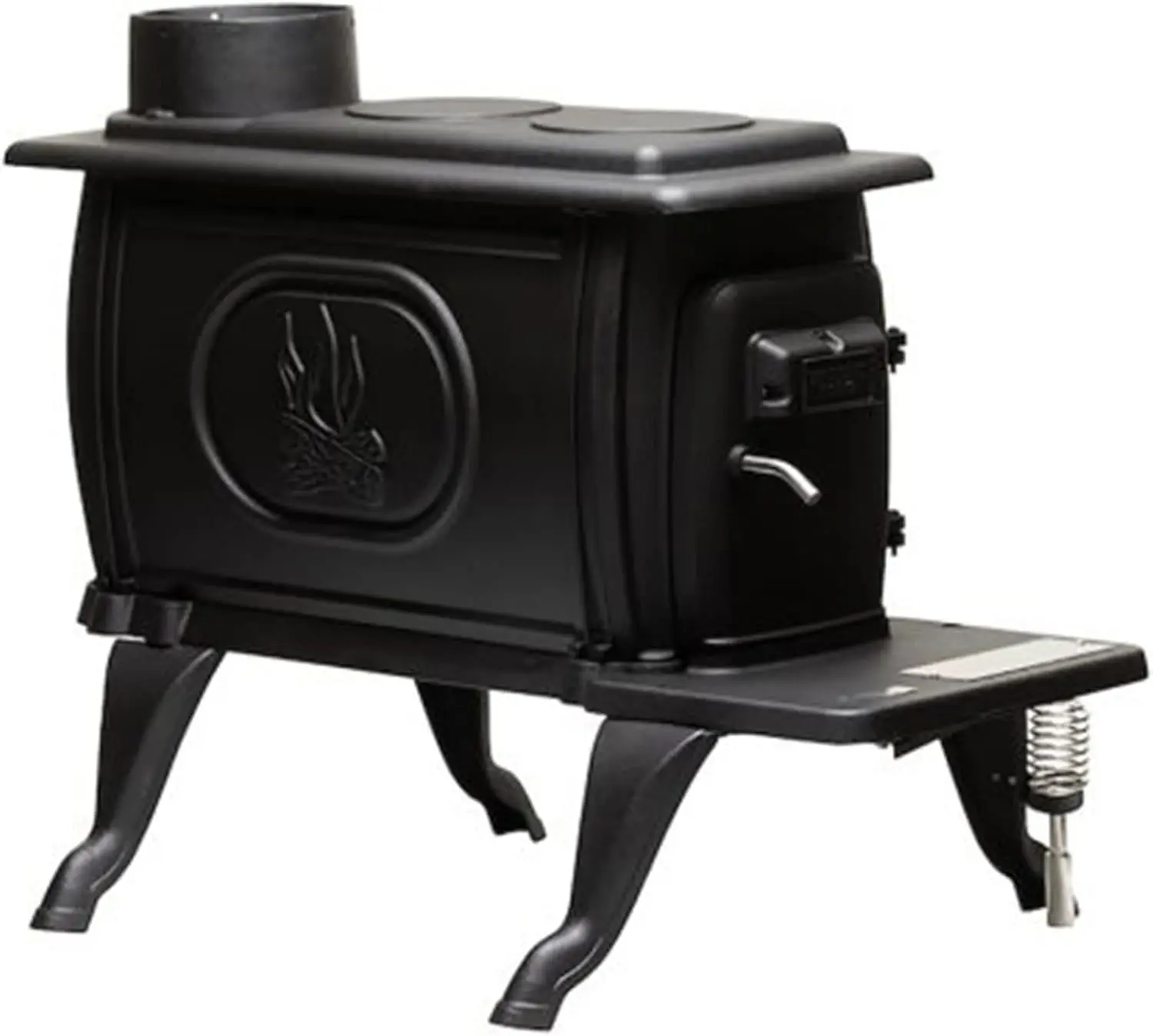 

Company Cast Iron Wood Stove with Cool Touch Safety Handle, Heats up to 54,000 BTUs