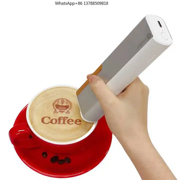 EVEBOT Printpen Handheld 3d Food Print Pen DIY Cake Printer Edible Food Printing Machine for Bread Coffee Latte Art