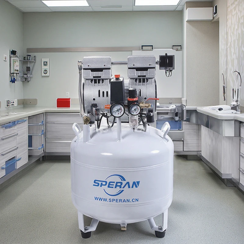 

SPERAN Компрессор De Aire Portatil 0,55 кВт 0,75 л.с., 32 л, малошумный бесшумный стоматологический безмасляный поршневой воздушный компрессор