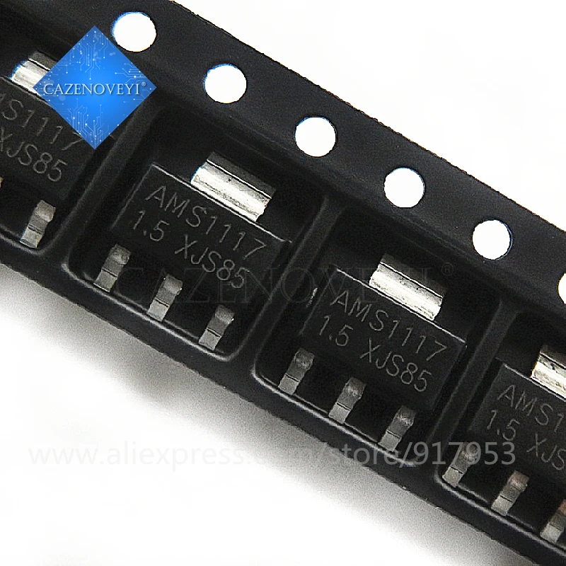 AMS1117-ADJ AMS1117-1.8 AMS1117-1.2 AMS1117-5.0 AMS1117-2.5 AMS1117-3.3 AMS1117-5.0 AMS1117-1.5 SOT-223, AMS1117, ๋กํธ๋น 20 ๊ฐ