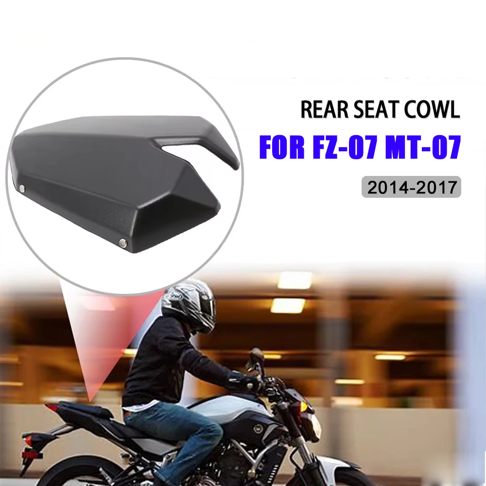 

Black Motorcycle Accessories For Yamaha FZ-07 MT-07 Rear Seat Cowl Fairing Tail Cover 2014-2017 2016 2015