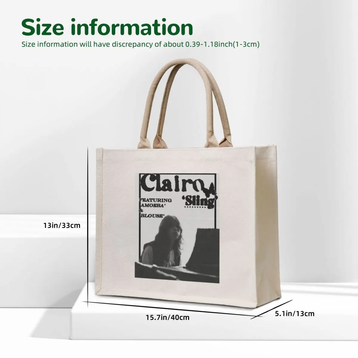 Clairo Sling Tote Bag Women's bag canvas tote bag custom tote